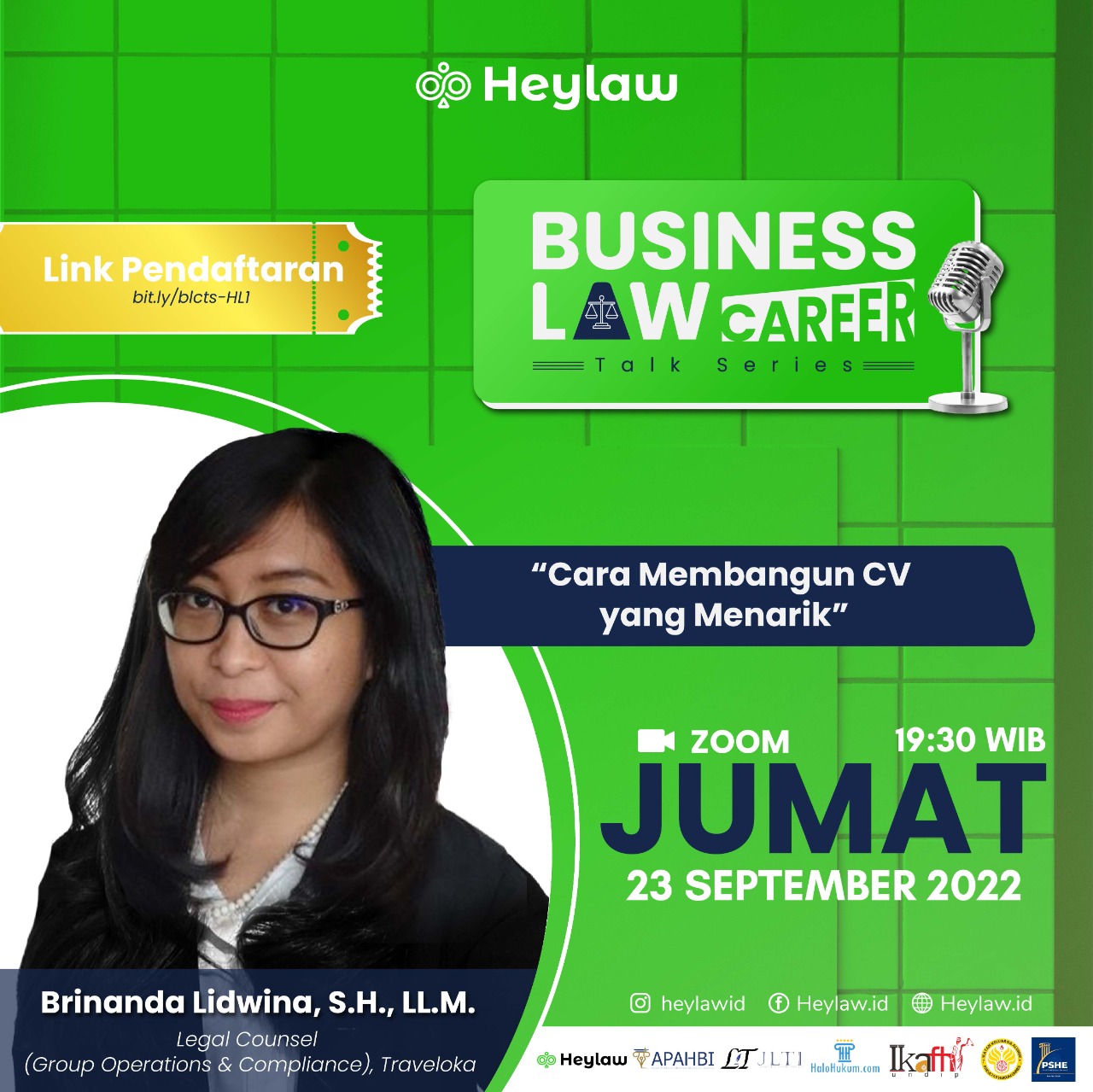 Business Law Career Talk Series 1 Sarjana Hukum Anti Pengangguran